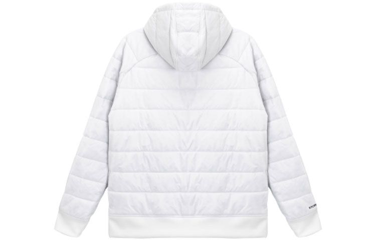 (WMNS) Under Armour Hybrid Puffer Hoodie 'White Black' 1368672-101 sold by KicksCrew product image thumbnail 2