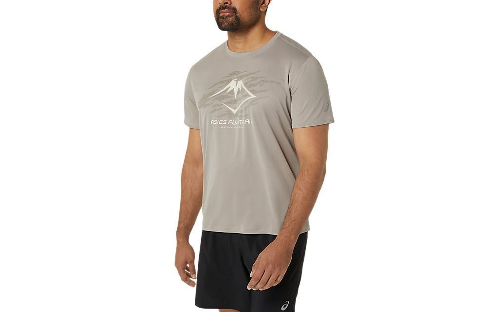 Asics Fujitrail Logo T-Shirt 'Grey' 2011C981-250 sold by KicksCrew product image thumbnail 3