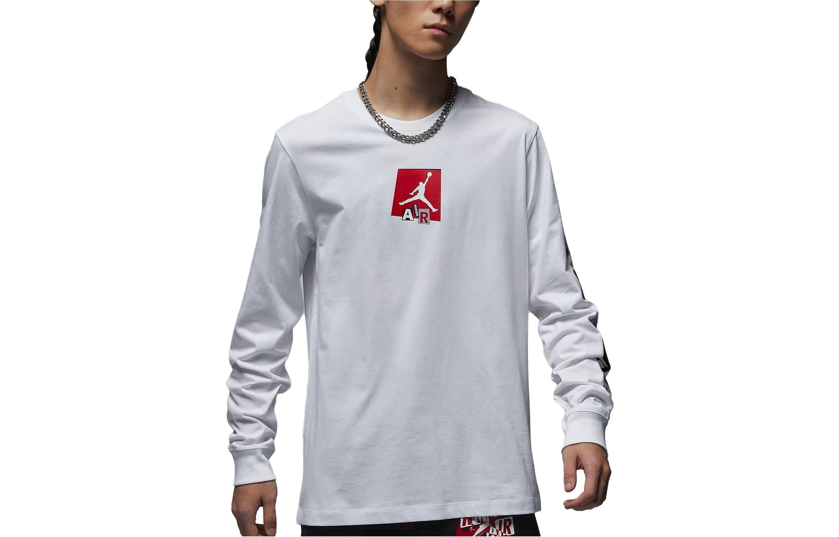 Air Jordan Brand Graphic Long-Sleeve T-Shirt 'White' FD7018-100 sold by KicksCrew product image thumbnail 2