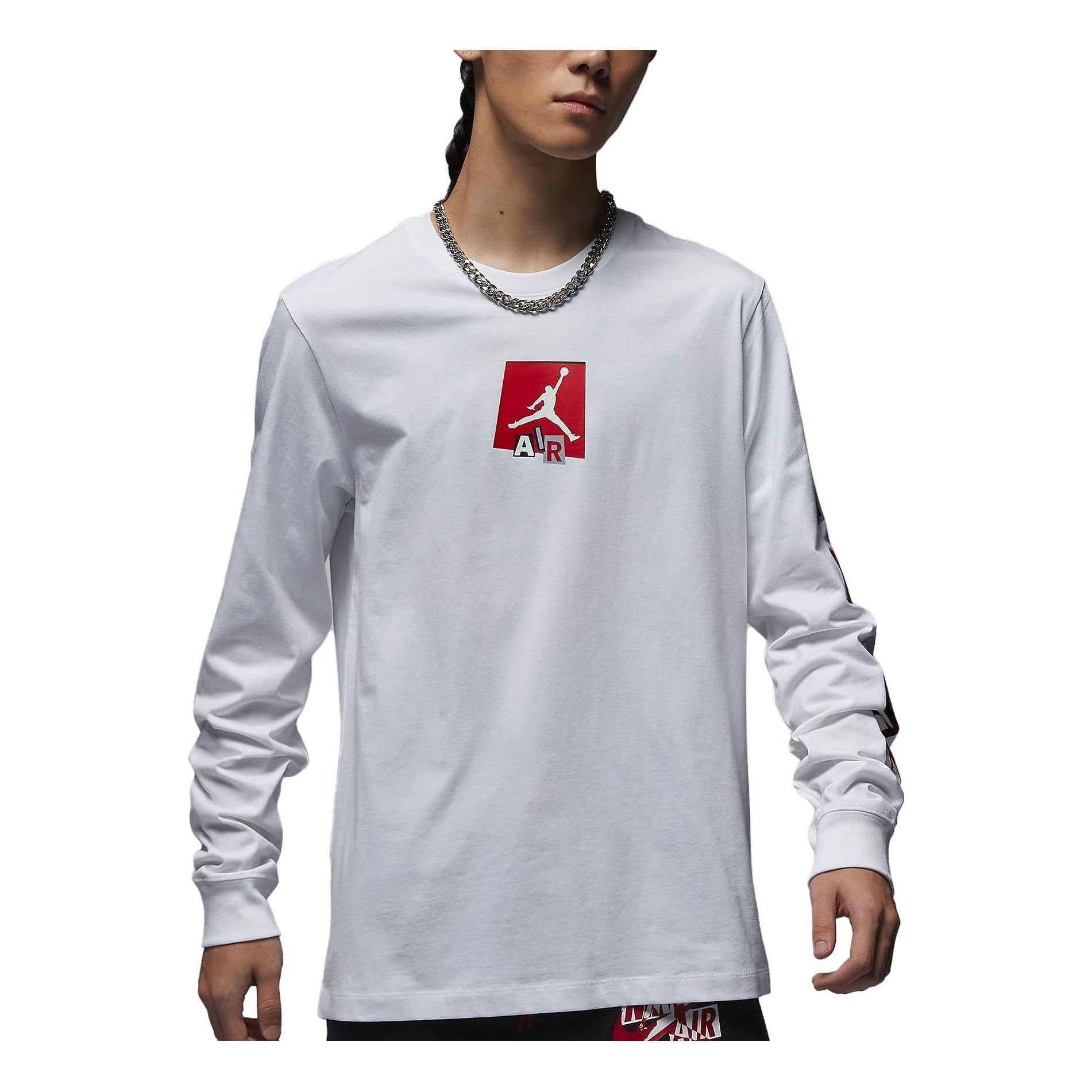 Air Jordan Brand Graphic Long-Sleeve T-Shirt 'White' FD7018-100 sold by KicksCrew