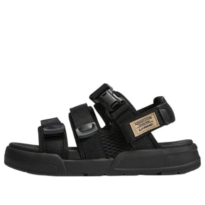 Li-Ning Coca Sandals 'Black' AGUT009-1 sold by KicksCrew