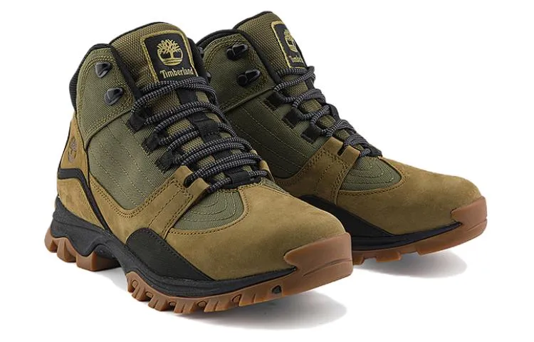 Timberland Mt. Maddsen Mid Lace Up Hiking Boots 'Olive Nubuck' A6BNN sold by KicksCrew product image thumbnail 3