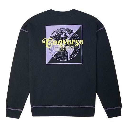 Converse Renew Graphic Crewneck Sweatshirt 'Black' 10021574-A01 sold by KicksCrew