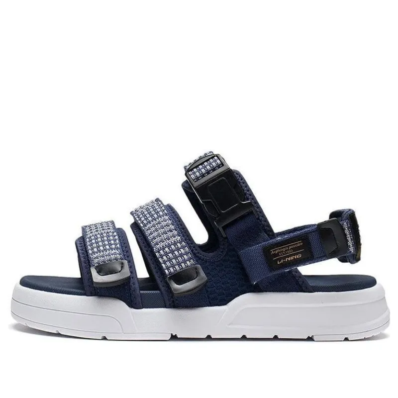 Li-Ning Coca Sandals 'Navy White' AGUS003-2 sold by KicksCrew