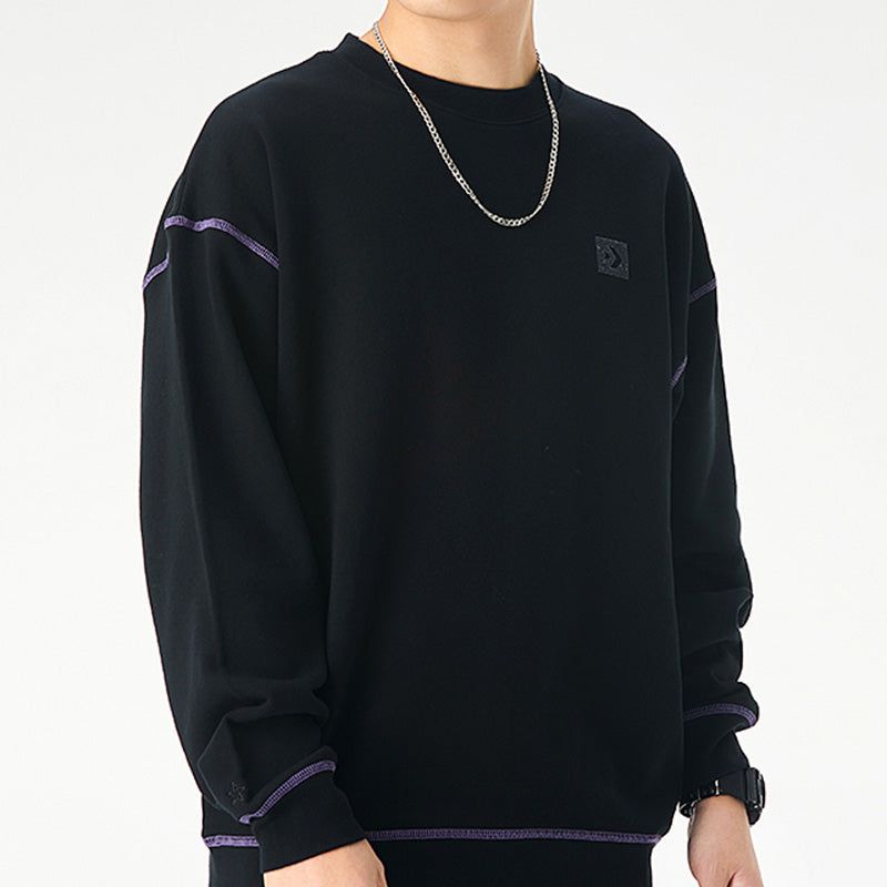 Converse Renew Graphic Crewneck Sweatshirt 'Black' 10021574-A01 sold by KicksCrew product image thumbnail 3