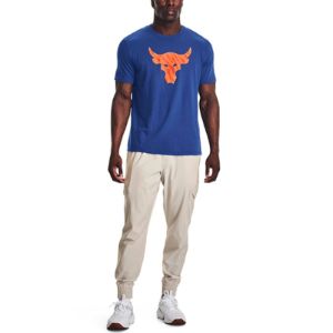 Under Armour Project Rock Brahma Bull Short Sleeve T-shirt 'Blue Orange' 1361733-471 sold by KicksCrew