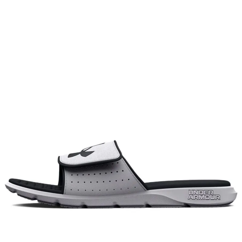 Under Armour Ignite 7 Slides 'White Black' 3026023-100 sold by KicksCrew