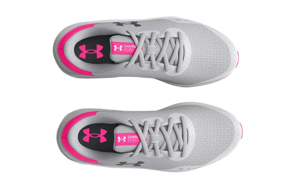 (GS) Under Armour Charged Pursuit 3 'Halo Grey Electro Pink' 3025011-100 sold by KicksCrew product image thumbnail 4