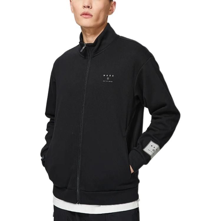 Li-Ning Way Of Wade Logo Full Zip Fleece Jacket 'Black' AWDSC47-1 sold by KicksCrew product image thumbnail 3