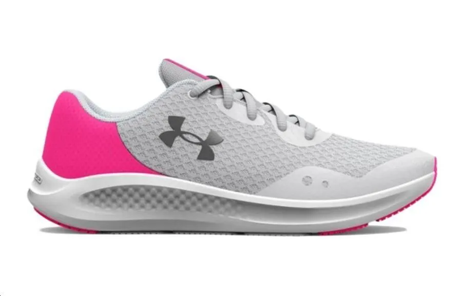 (GS) Under Armour Charged Pursuit 3 'Halo Grey Electro Pink' 3025011-100 sold by KicksCrew product image thumbnail 2
