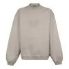 Balenciaga Embroidery Logo Crewneck Sweatshirt 'Beige' 656999-TKV74-2966 sold by KicksCrew