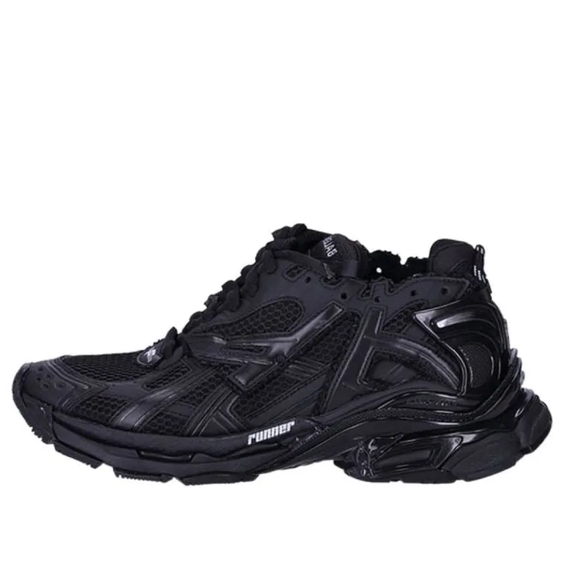 Balenciaga Runner Sneakers 'Matte Black Mesh and Nylon' 677403W3RBT1000 sold by KicksCrew