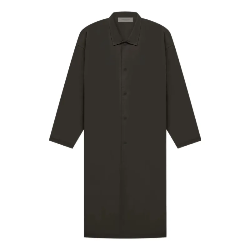 Fear of God Essentials FW22 Long Coat 'Off Black' FOG-FW22-852 sold by KicksCrew