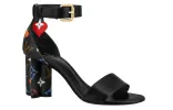 (WMNS) LOUIS VUITTON Game On Silhouette Sandals 'Black' 1A8MQB sold by KicksCrew