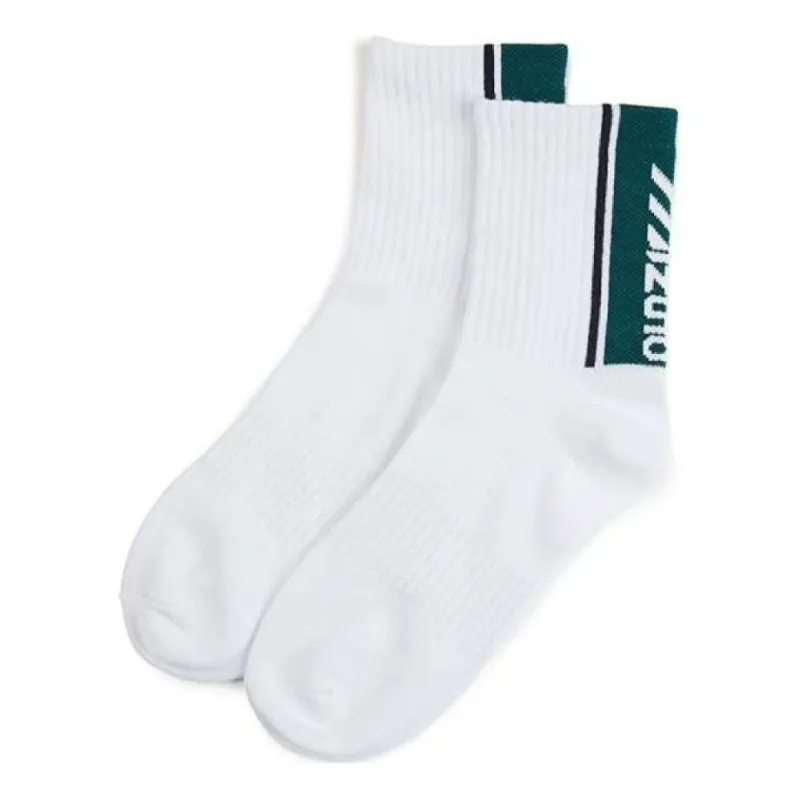 Mizuno HERITAGE Socks 'White Teal' D3CX33H5 sold by KicksCrew
