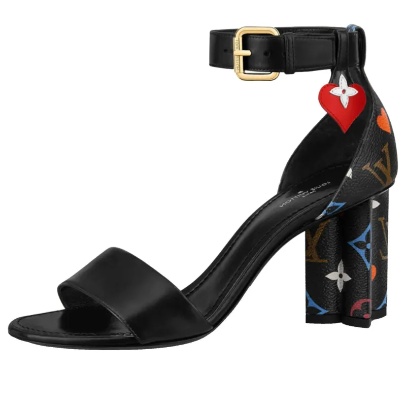 (WMNS) LOUIS VUITTON Game On Silhouette Sandals 'Black' 1A8MQB sold by KicksCrew
