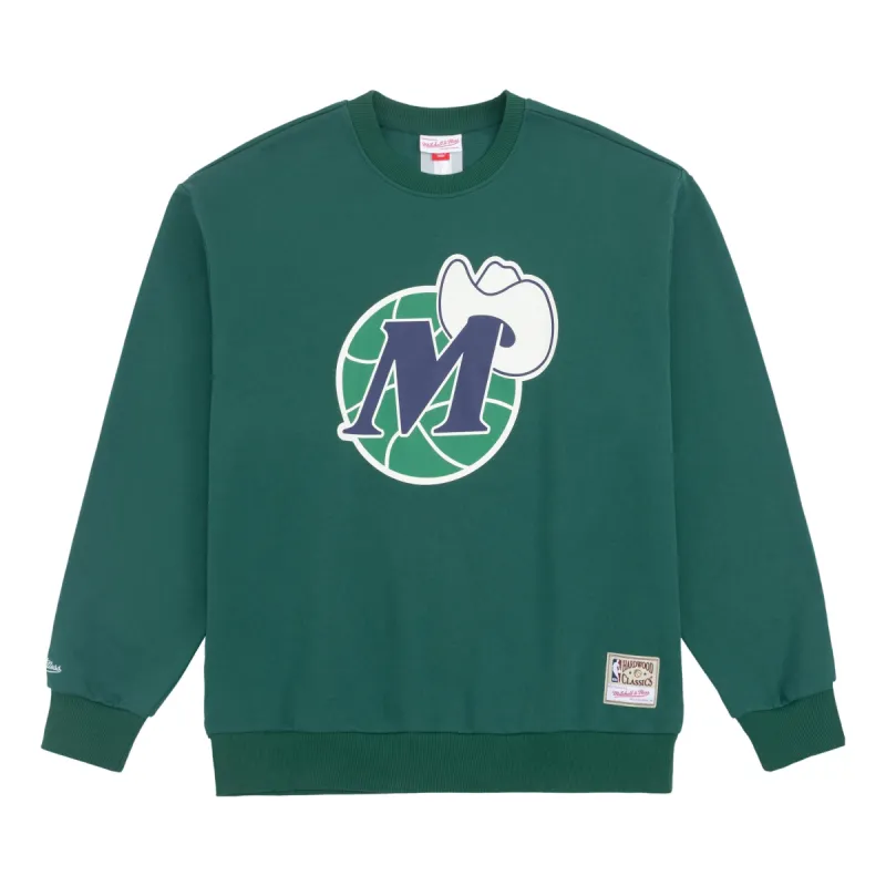 Mitchell & Ness x NBA Dallas Mavericks There and Back Pullover Sweatshirt 'Green' MNJYFWHD23092006 sold by KicksCrew
