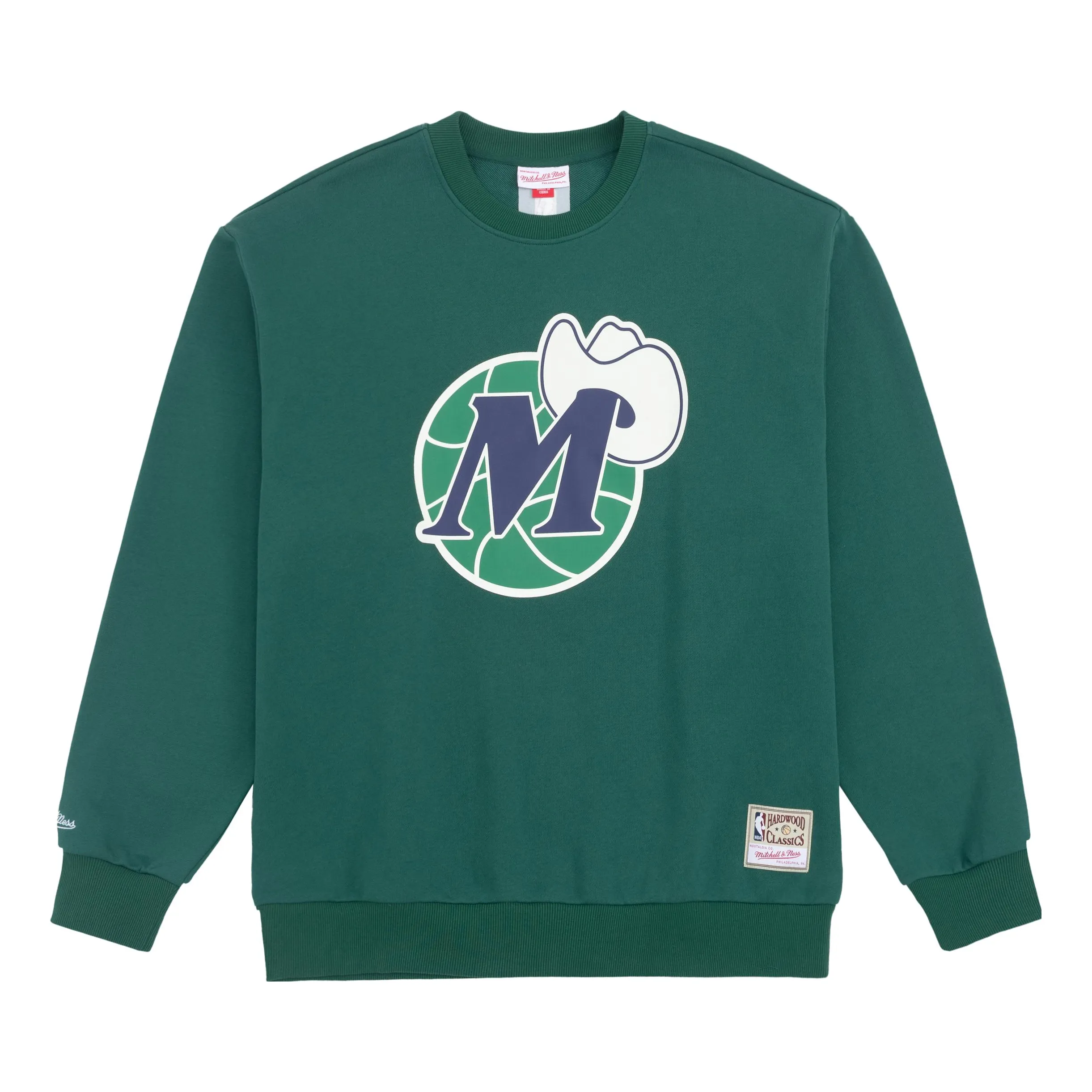 Mitchell & Ness x NBA Dallas Mavericks There and Back Pullover Sweatshirt 'Green' MNJYFWHD23092006 sold by KicksCrew
