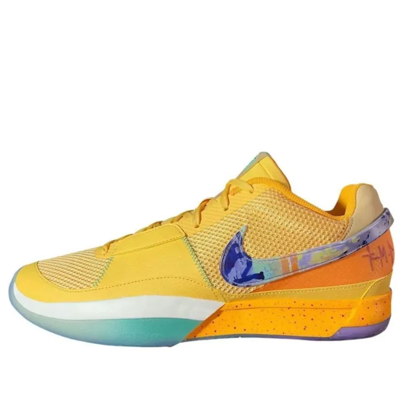 シューズ(男性用) NIKE JA1 EP BRIGHT MANDARIN/MULTI COLOR Nike Ja 1 Mismatched Bright Mandarin Green Morant FQ4796-800