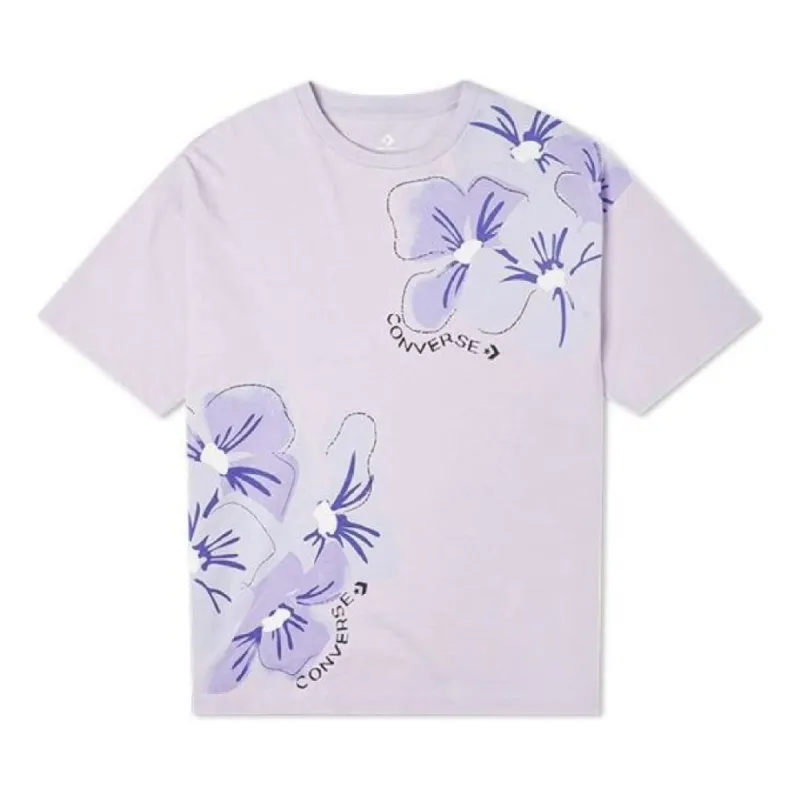 (WMNS) Converse  Infinite Lilac IWD Oversized T-Shirt 'Purple' 10022422-A01 sold by KicksCrew