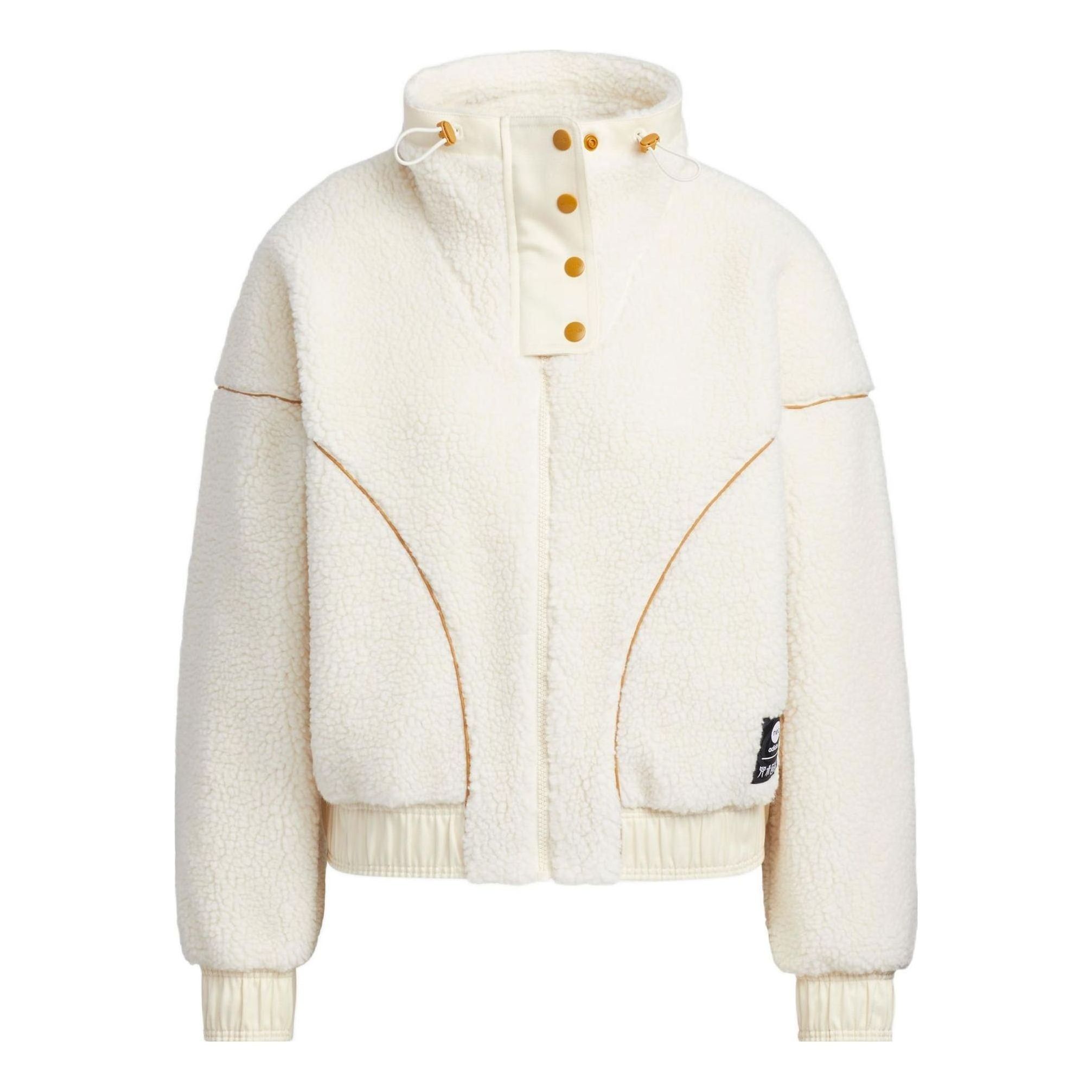 (WMNS) adidas Neo x Jujutsu Kaisen Fleece Jacket 'White' HZ2420 sold by KicksCrew