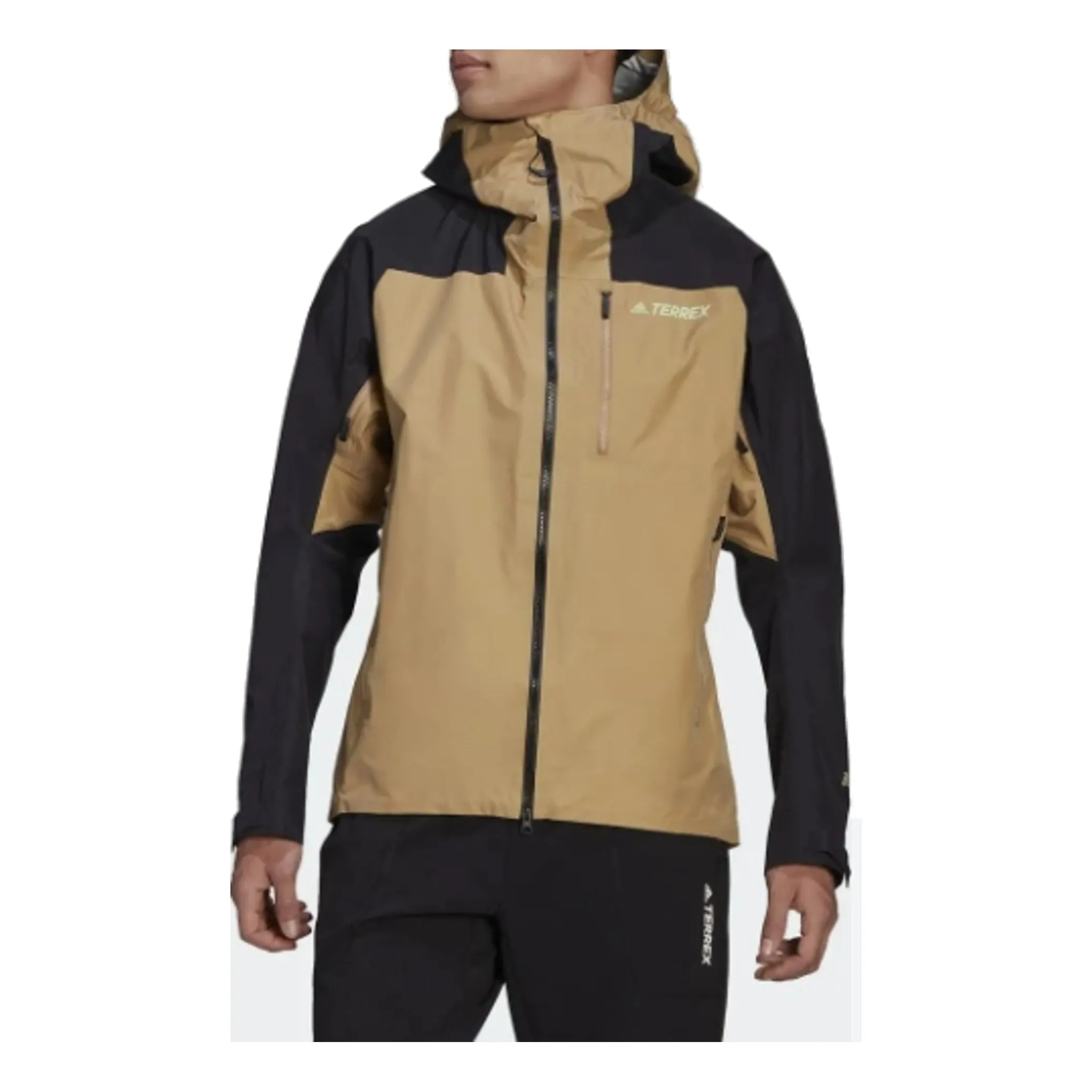 adidas Terrex Techrock GORE-TEX PRO Rain Jacket 'Tan Black' HA5517 sold by KicksCrew product image thumbnail 2
