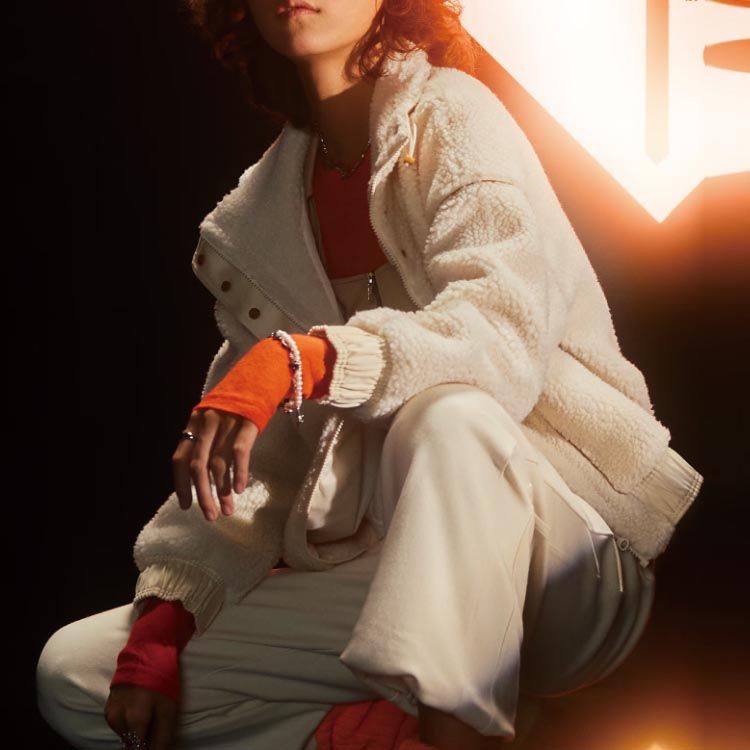 (WMNS) adidas Neo x Jujutsu Kaisen Fleece Jacket 'White' HZ2420 sold by KicksCrew product image thumbnail 5