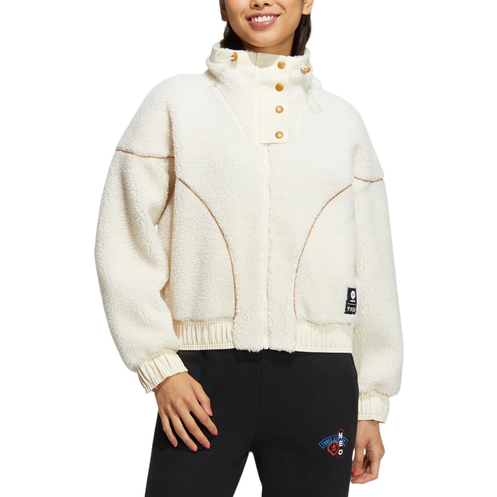 (WMNS) adidas Neo x Jujutsu Kaisen Fleece Jacket 'White' HZ2420 sold by KicksCrew product image thumbnail 2