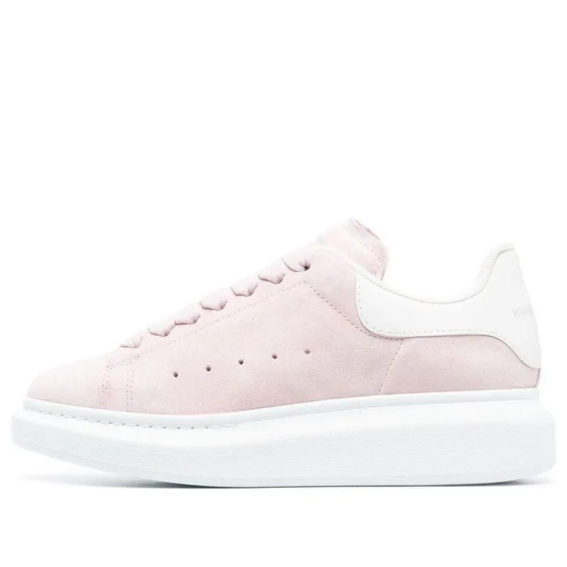 (WMNS) Alexander McQueen Suede Oversized Sneaker 'Light Pink' 650792WIA5E5738 sold by KicksCrew