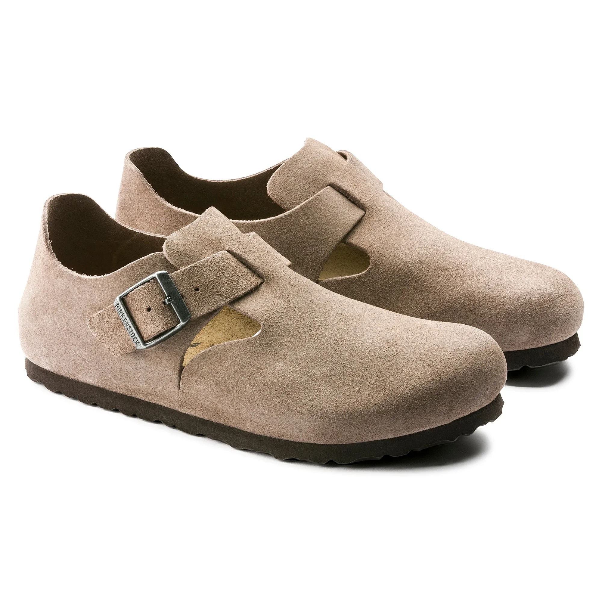 Birkenstock London Suede Leather Narrow Fit Shoes 'Taupe' 1010504 sold by KicksCrew product image thumbnail 2
