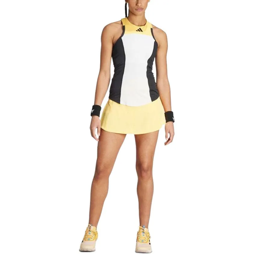 (WMNS) adidas Tennis HEAT.RDY Pro Y-Tank Top 'White Yellow Black' IN6494 sold by KicksCrew product image thumbnail 4