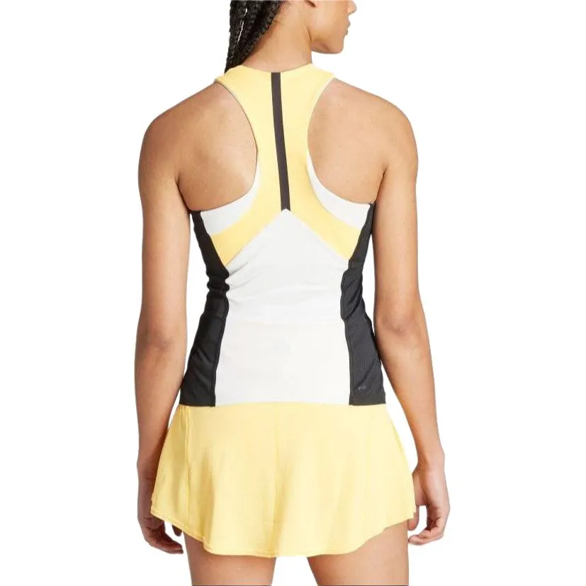 (WMNS) adidas Tennis HEAT.RDY Pro Y-Tank Top 'White Yellow Black' IN6494 sold by KicksCrew product image thumbnail 2