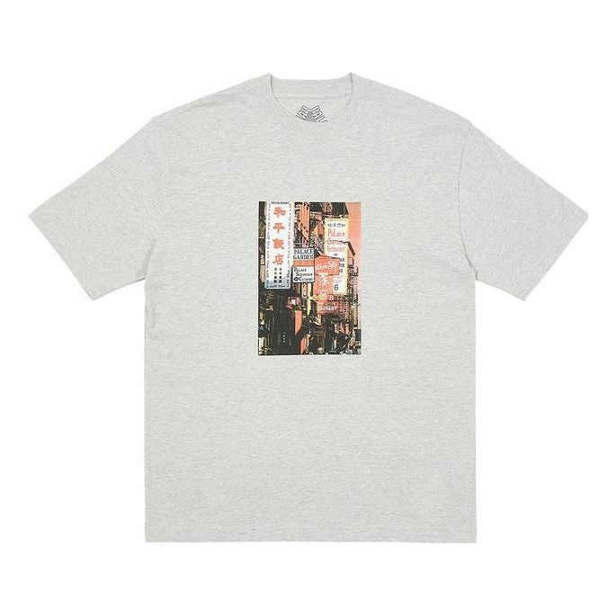 Palace Downtown T-Shirt 'Grey Marl' P24TS107 sold by KicksCrew
