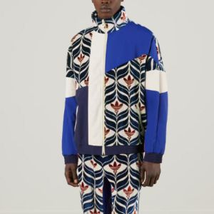 Gucci x adidas Interlocking G Trefoil Jacket 'Ivory Blue Red