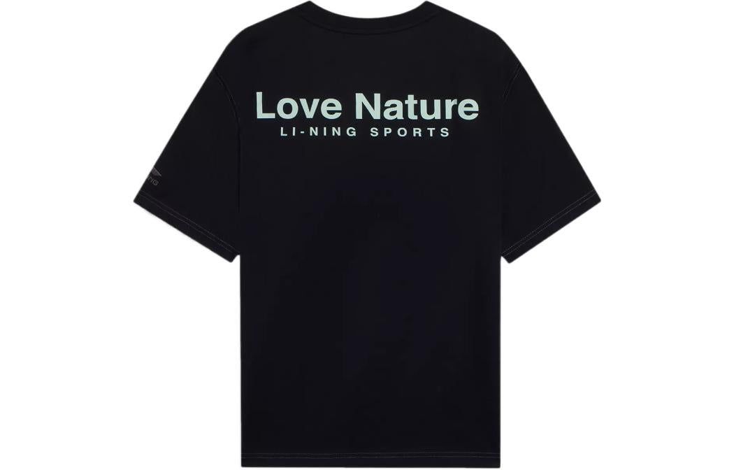 Li-Ning Love Nature Graphic T-shirt 'Grey Black' AHSS117-2 sold by KicksCrew product image thumbnail 2