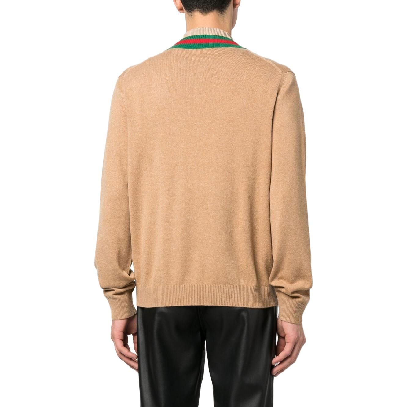 Gucci Cashmere Cardigan 'Camel' 716342-XKCQC-2602 sold by KicksCrew product image thumbnail 3