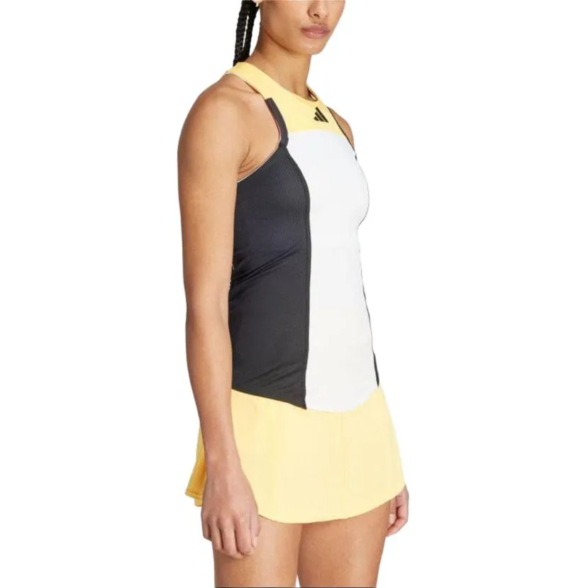 (WMNS) adidas Tennis HEAT.RDY Pro Y-Tank Top 'White Yellow Black' IN6494 sold by KicksCrew product image thumbnail 3