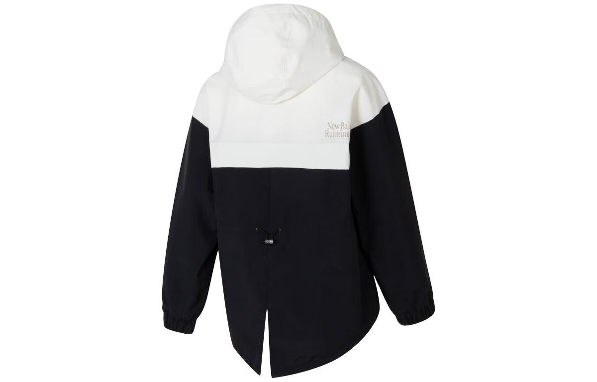 (WMNS) New Balance Color Block Jacket 'White Black' NAE11312-BK sold by KicksCrew product image thumbnail 2