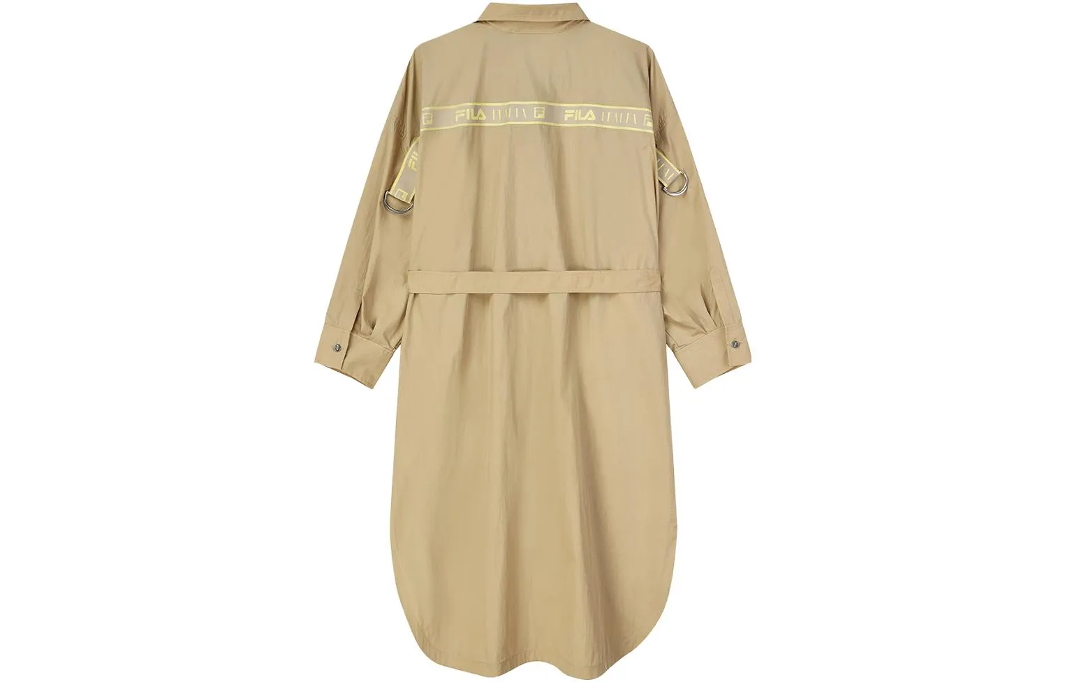 (WMNS) FILA Tie-belt Coat 'Khaki' F11W134704F sold by KicksCrew product image thumbnail 2