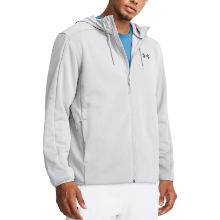 Under Armour Essentials Swacket Hoodie Jacket 'Grey' 1378824-011 sold by KicksCrew product image thumbnail 4