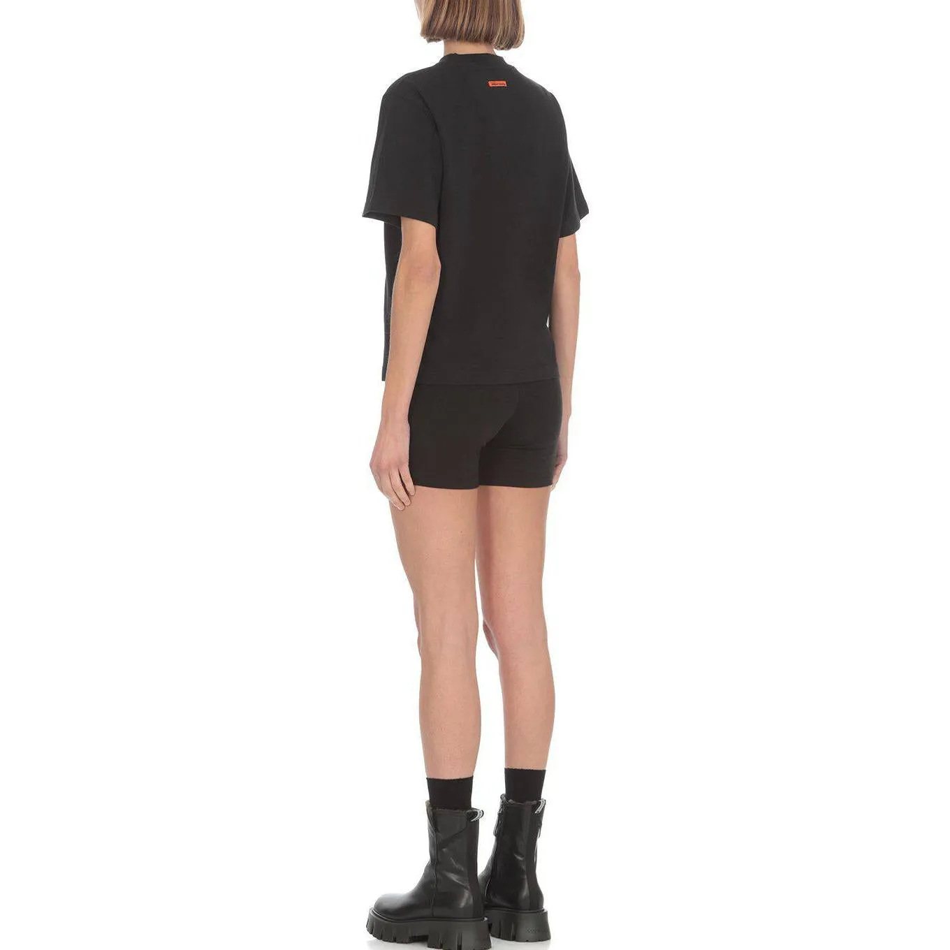 (WMNS) HERON PRESTON SS23 T-shirt 'Black' HWAA033C99JER0021001 sold by KicksCrew product image thumbnail 2