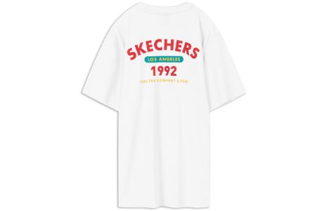 Skechers Graphic Tee 'White Blue Red' L220M053-0019 sold by KicksCrew