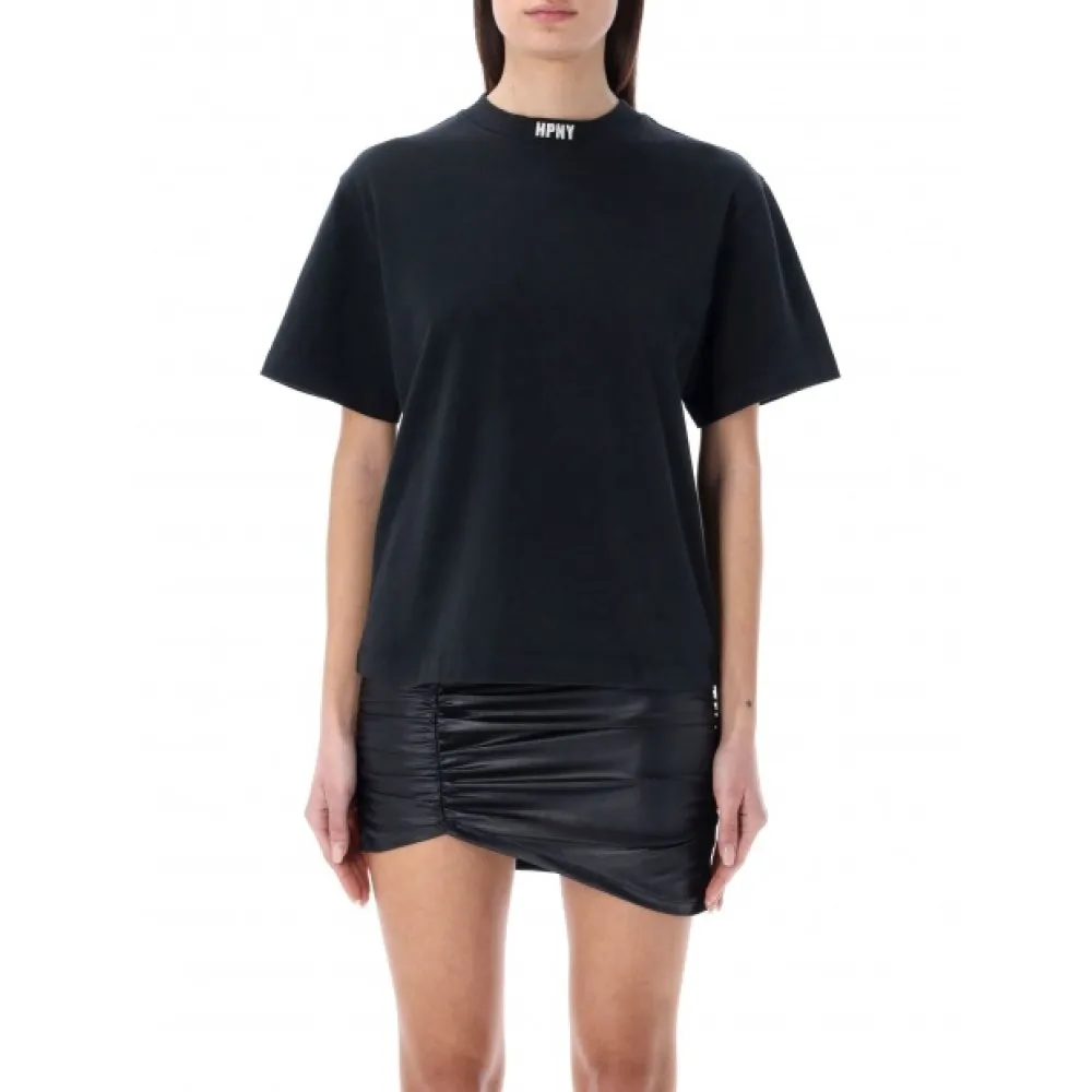(WMNS) HERON PRESTON SS23 T-shirt 'Black' HWAA033C99JER0021001 sold by KicksCrew product image thumbnail 3