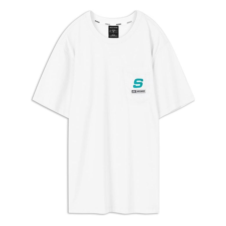 Skechers Graphic Tee 'White Blue Red' L220M053-0019 sold by KicksCrew
