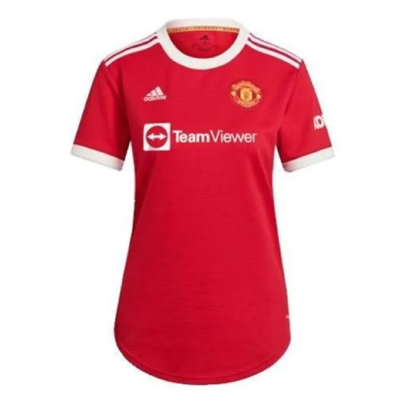 (WMNS) adidas Manchester United 21/22 Home Jersey Asia Sizing 'Red White' GR3772 sold by KicksCrew