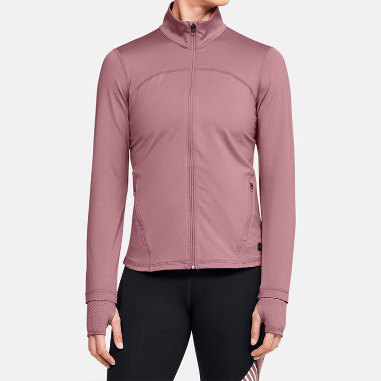 (WMNS) Under Armour Rush Sports Jacket 'Pink' 1359081-662 sold by KicksCrew product image thumbnail 3