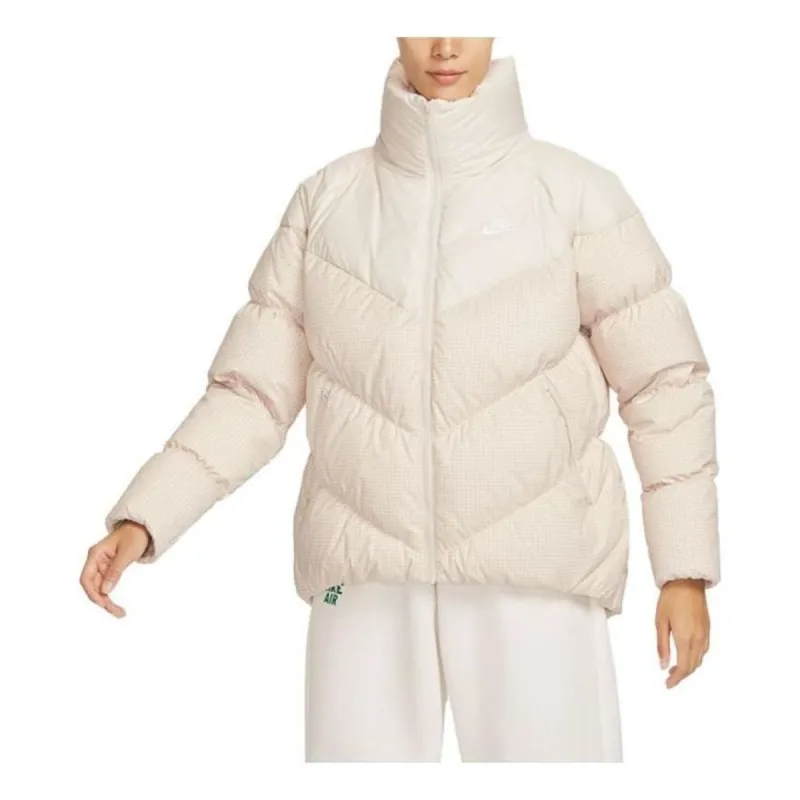 (WMNS) Nike Sportswear Windpuffer Therma-FIT Loose Puffer Jacket 'Light Orewood Brown' FD8212-104 sold by KicksCrew