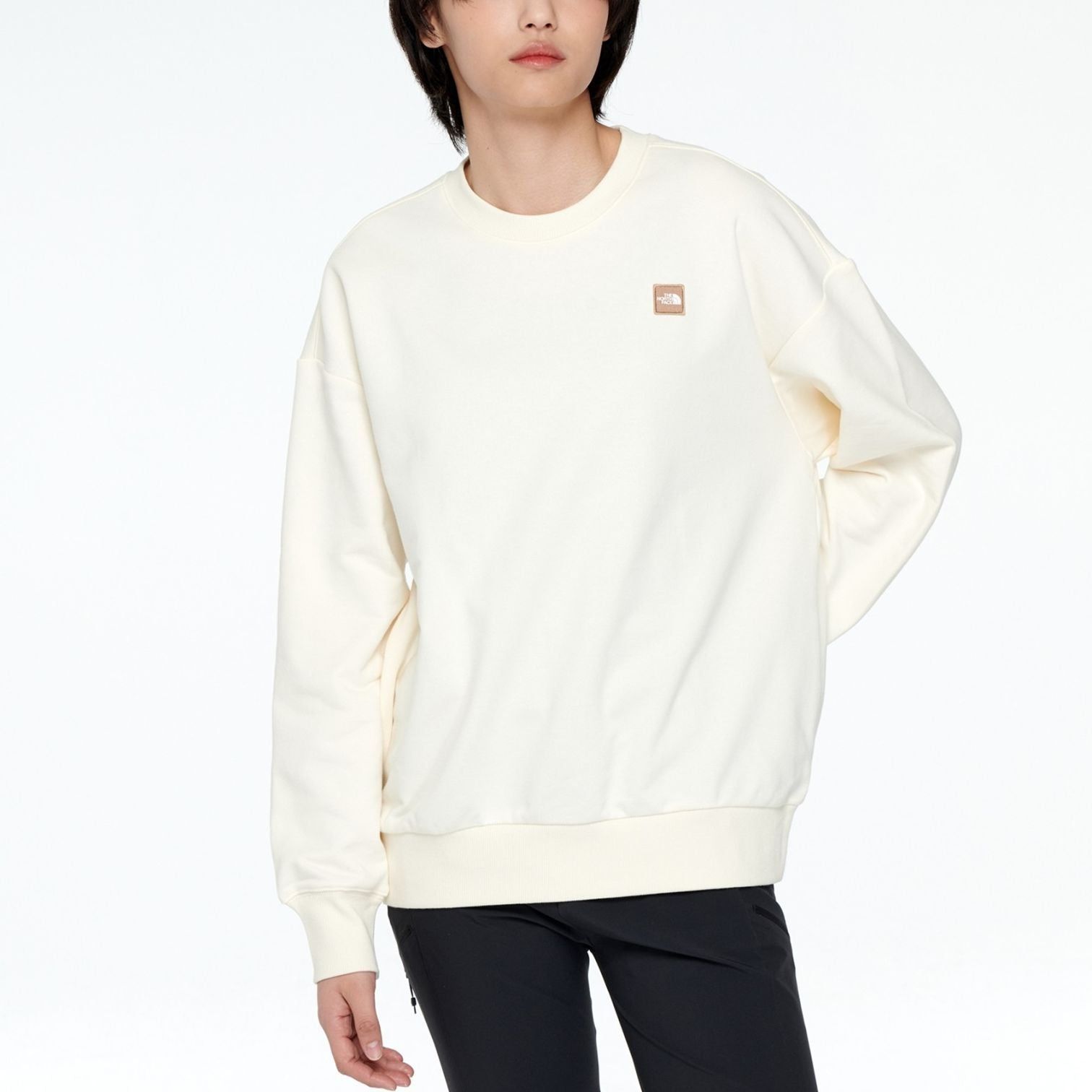 THE NORTH FACE Patch Crewneck Sweater 'Beige' NM5MP07M sold by KicksCrew product image thumbnail 4