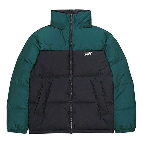 New Balance Classic Trend Two Sides Puffer Jacket 'Black Green' NP943043-GRN sold by KicksCrew