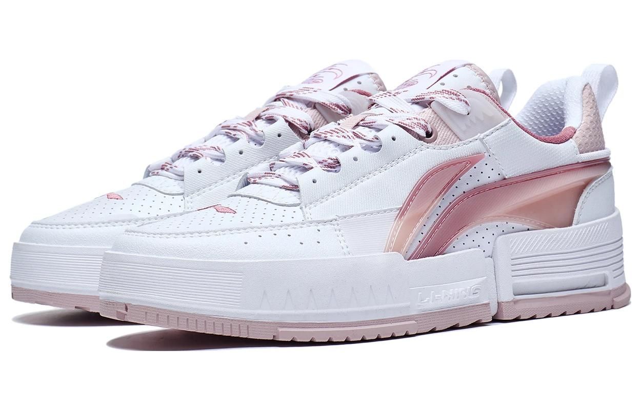 (WMNS) Li-Ning Casual Skate Shoes 'White Pink' AGCT136-3 sold by KicksCrew product image thumbnail 3